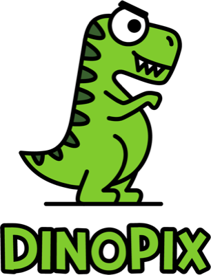 DinoPix dinosaur logo